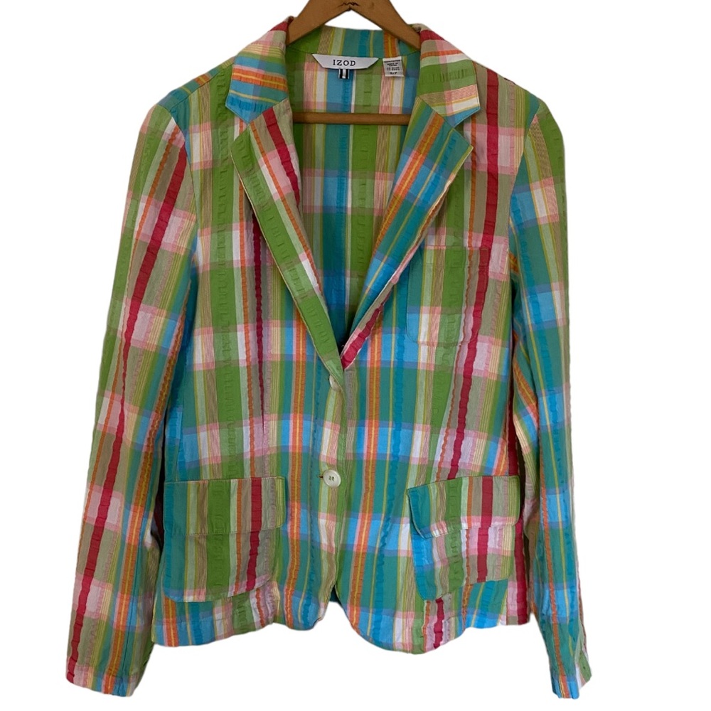 Izod Colorful Striped Blazer
